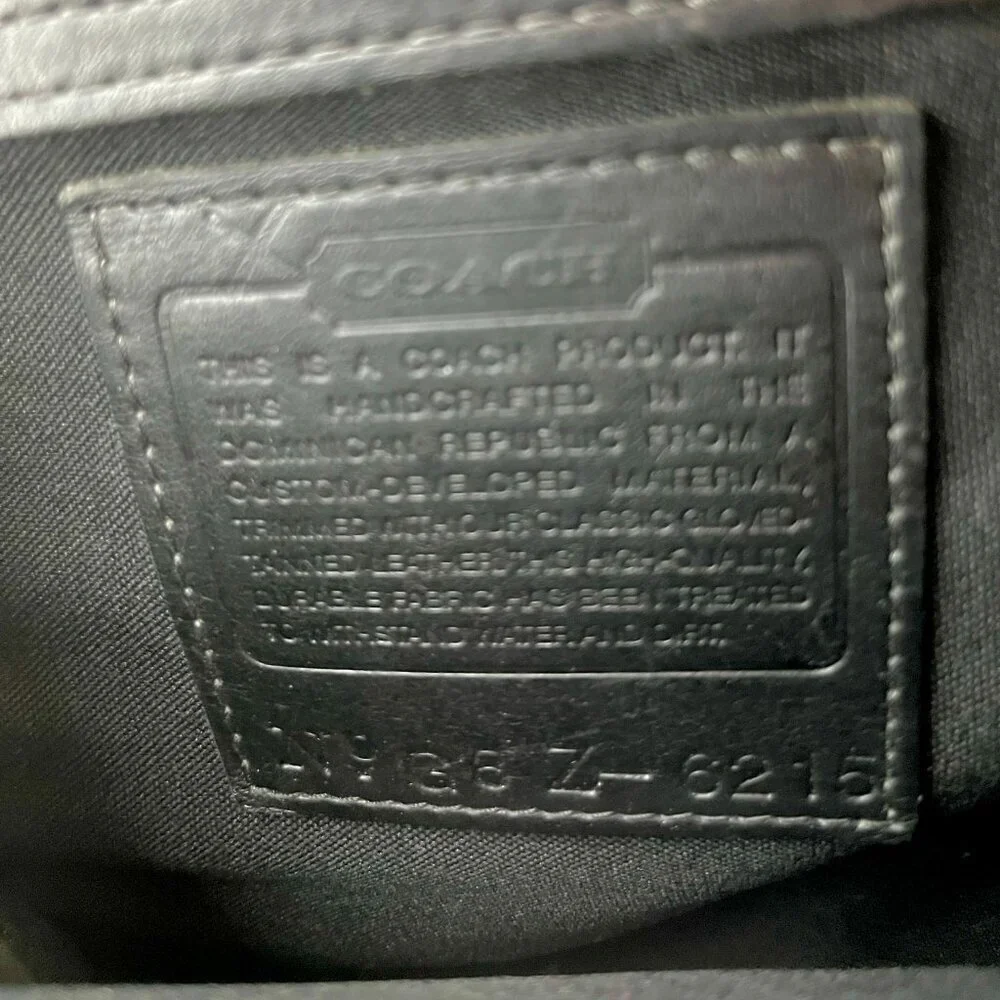 COACH  Vintage 1998 Black Neoprene Leather Small Backpack w/hangtag